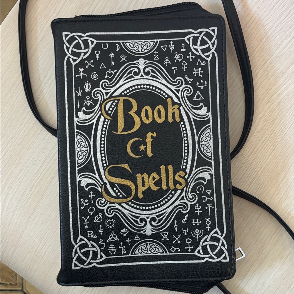 Spirit Black and Gold Crossbody Bag